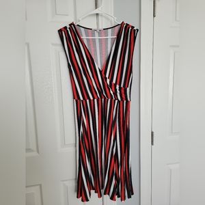 Faux wrap dress